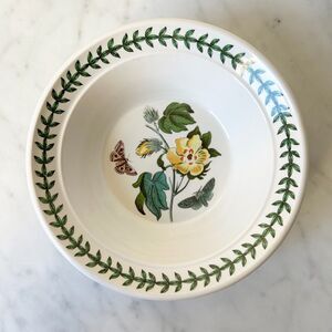 Portmeirion Botanic Garden 6.5" Rim Cereal/Oatmeal Bowl Cotton Flower Old Mark